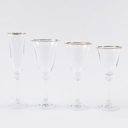 Bella Silver Wine Glass – Elegant Tabletop