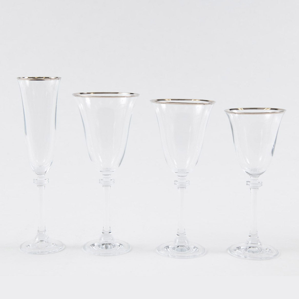 Bella Silver Wine Glass – Elegant Tabletop