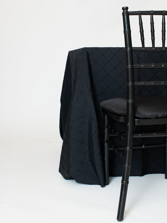 Dior Black Linen – 90x156 Banquet Cover